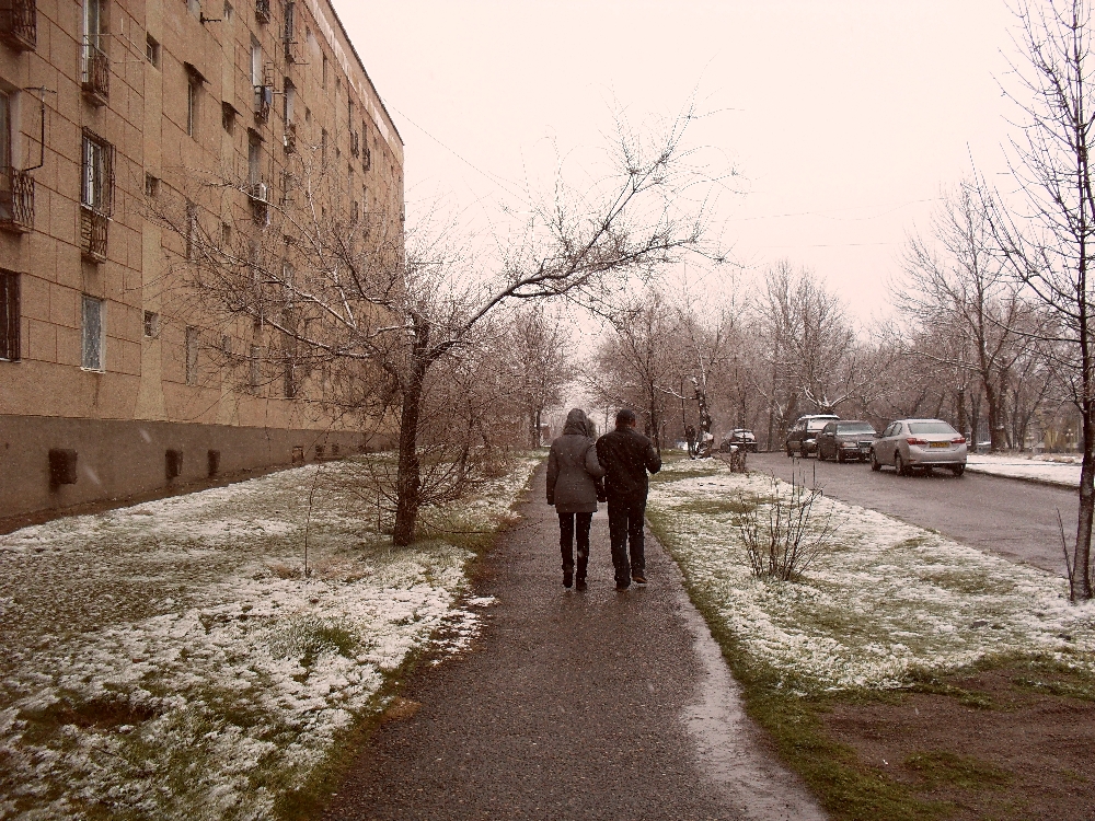 В Шымкент пришла зима, надеемся на долго... (Фоторепортаж)