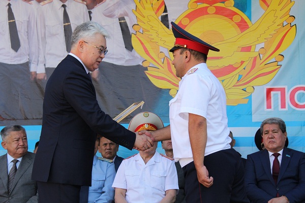 Южноказахстанские полицейские отметили свой профессиональный день