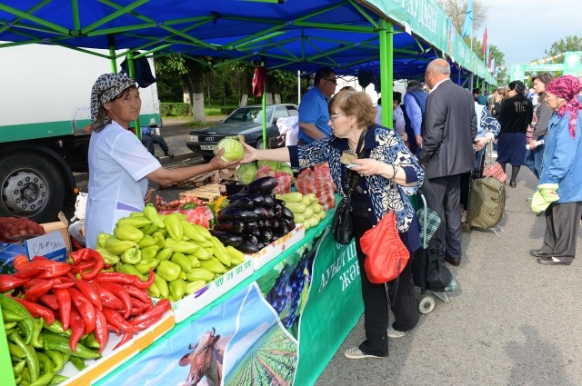 В Павлодаре прошла ярмарка сельхоз товаропроизводителей из ЮКО
