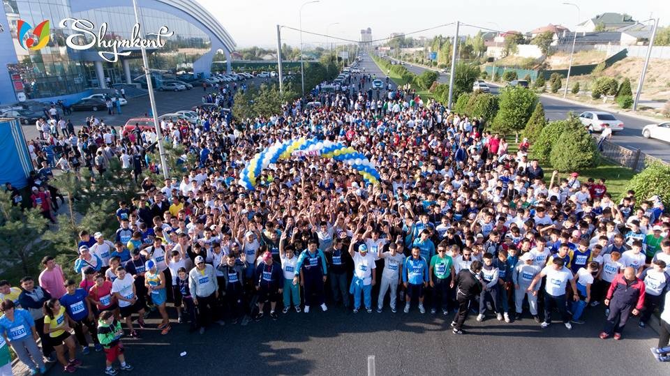 Более 4 тысяч шымкентцев пробежали марафон в честь Дня города