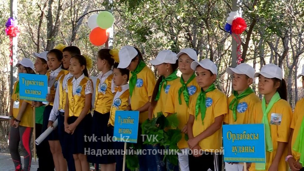 Слет юных экологов проходит в Сайрамском районе