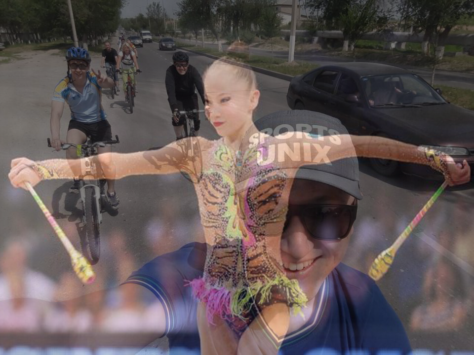 Велопокатушки в честь гимнастки Сабины Аширбаевой прошли в Шымкенте