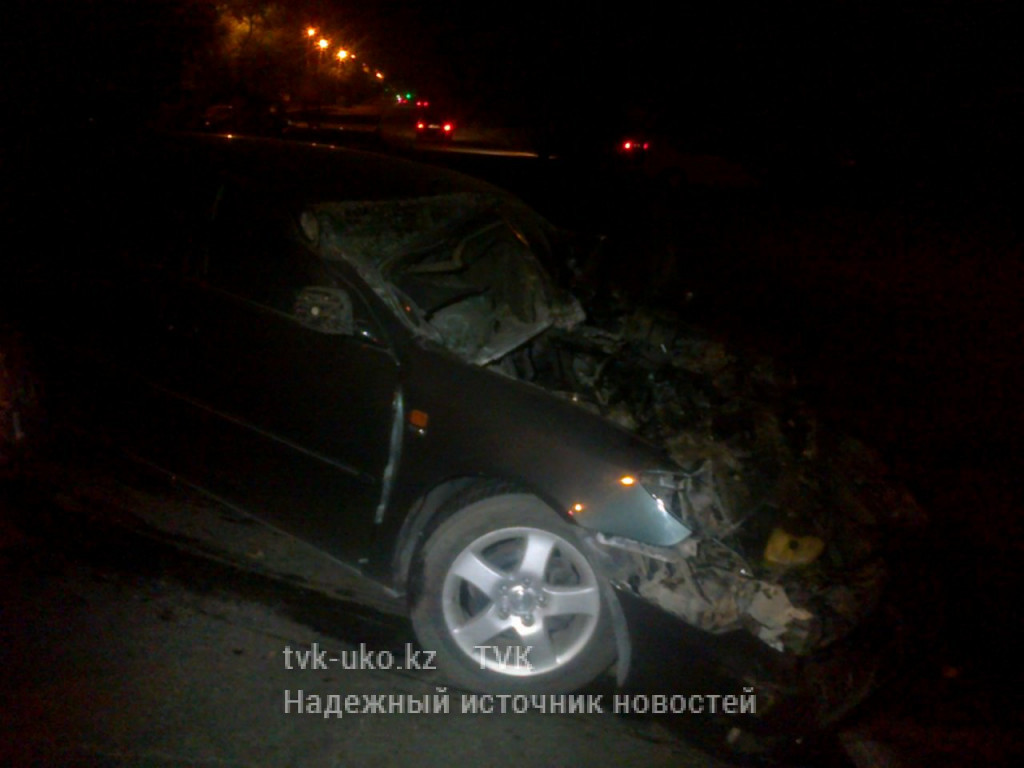В Шымкенте побег с места аварии, закончился автокатастрофой