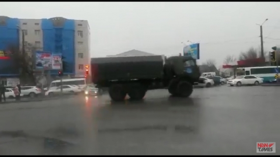 «Танки» в городе напугали Шымкентцев (ВИДЕО)
