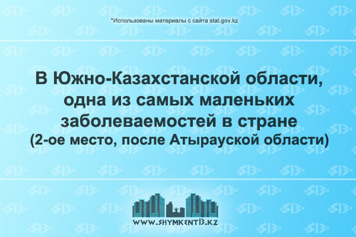 Заболеваемость в Южном Казахстане